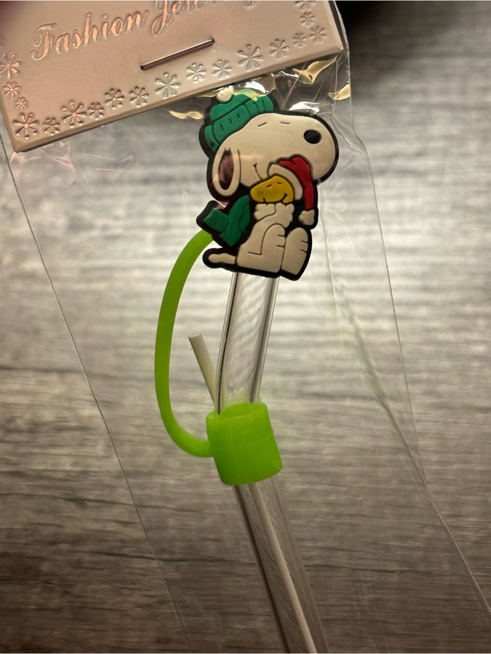 Glass snoopy straws